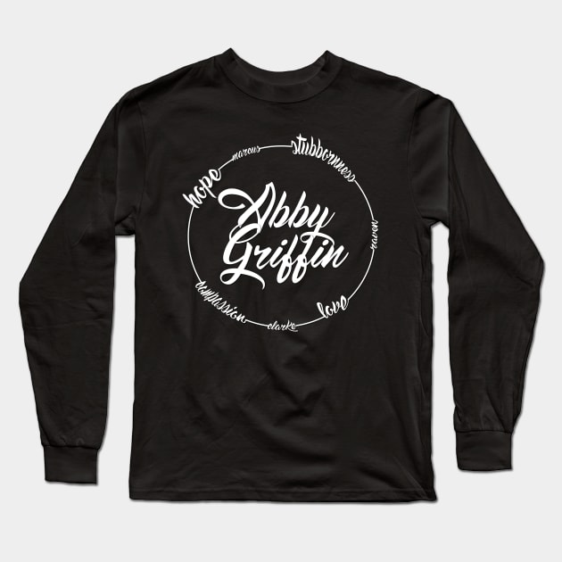 Abby Griffin Lettering Long Sleeve T-Shirt by ArtisanGriffinKane